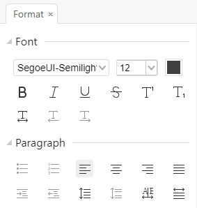 ribbon of the right panel of Adv Edit